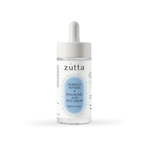 Post-dermaplaning hydrating serum with hyaluronic acid and peptides