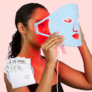SmoothSkin Hydrate and glow red light skincare bundle