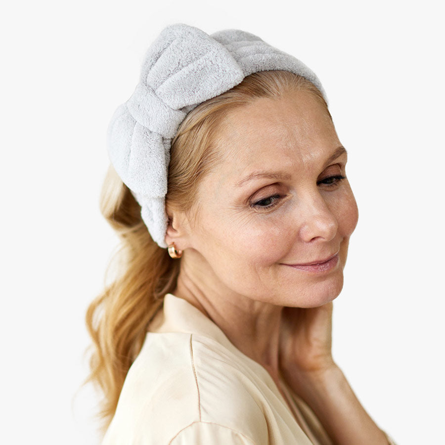 Luxury grey spa cosmetic headband - image 2